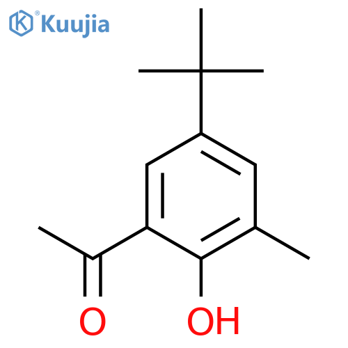 1-(5-tert-Butyl-2-hydroxy-3-methylphenyl)ethan-1-one structure
