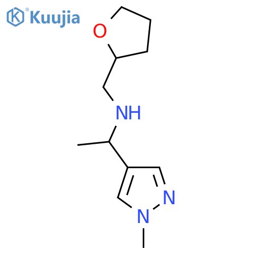 [1-(1-methyl-1H-pyrazol-4-yl)ethyl][(oxolan-2-yl)methyl]amine structure