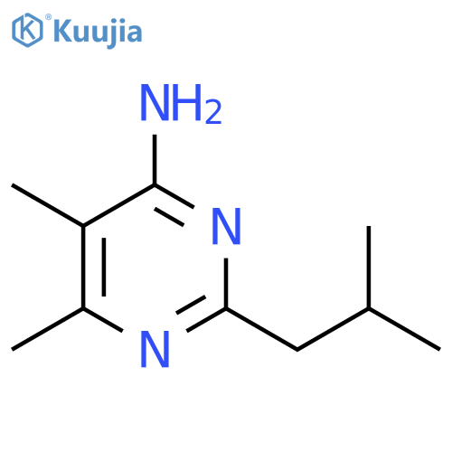 5,6-Dimethyl-2-(2-methylpropyl)pyrimidin-4-amine structure