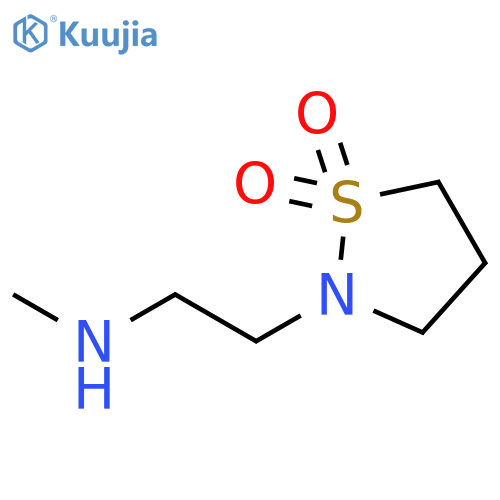 2-2-(methylamino)ethyl-1,2-thiazolidine-1,1-dione structure