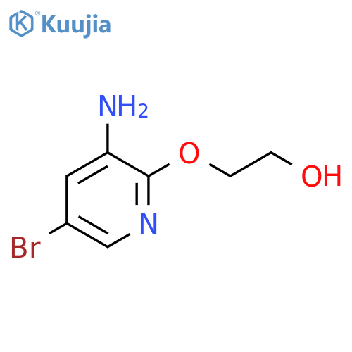 2-(3-amino-5-bromopyridin-2-yl)oxyethan-1-ol structure