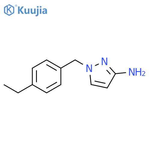 1-(4-Ethyl-benzyl)-1H-pyrazol-3-ylamine structure
