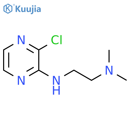 3-chloro-N-[2-(dimethylamino)ethyl]pyrazin-2-amine structure