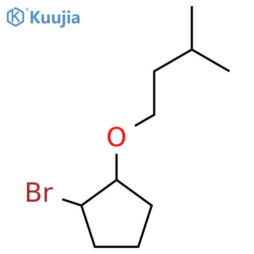 1-bromo-2-(3-methylbutoxy)cyclopentane structure
