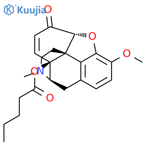 Morphinan-6-one,7,8-didehydro-4,5-epoxy-3-methoxy-17-methyl-14-[(1-oxopentyl)oxy]-, (5a)- (9CI) structure