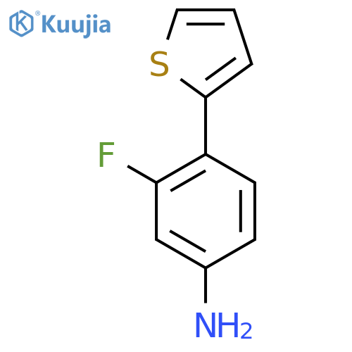 3-Fluoro-4-(thiophen-2-yl)aniline structure