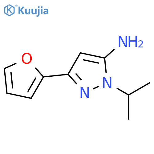 3-(furan-2-yl)-1-(propan-2-yl)-1H-pyrazol-5-amine structure