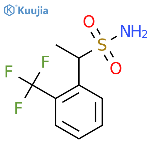1-2-(trifluoromethyl)phenylethane-1-sulfonamide structure