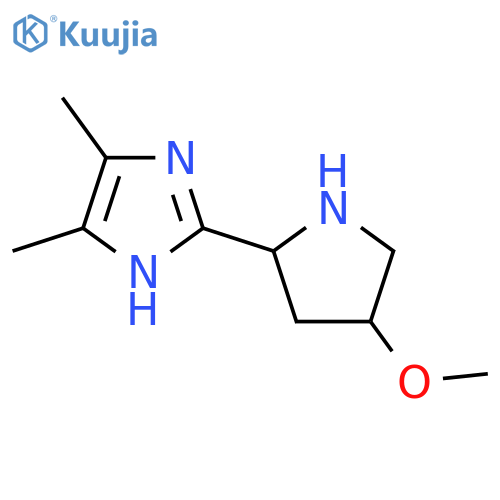 2-(4-methoxypyrrolidin-2-yl)-4,5-dimethyl-1H-imidazole structure
