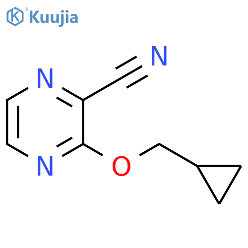 3-(cyclopropylmethoxy)pyrazine-2-carbonitrile structure