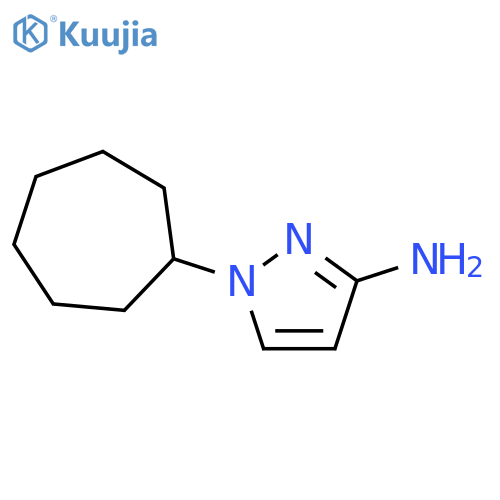 1-cycloheptyl-1H-pyrazol-3-amine structure