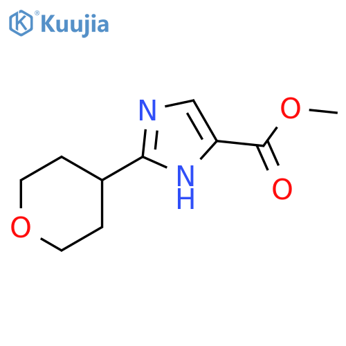 methyl 2-(tetrahydro-2H-pyran-4-yl)-1H-imidazole-5-carboxylate structure