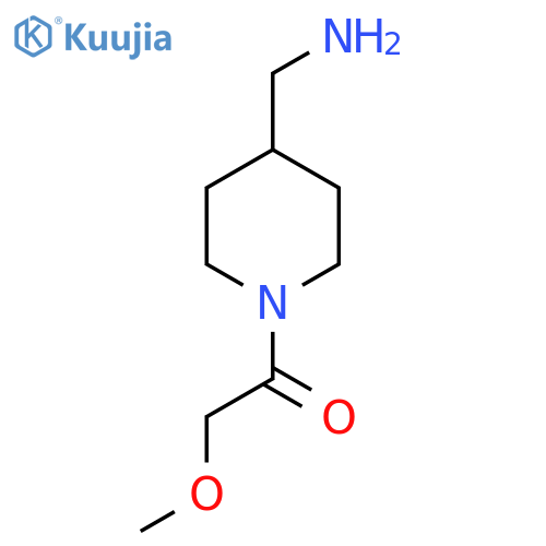 1-[4-(aminomethyl)piperidin-1-yl]-2-methoxyethan-1-one structure