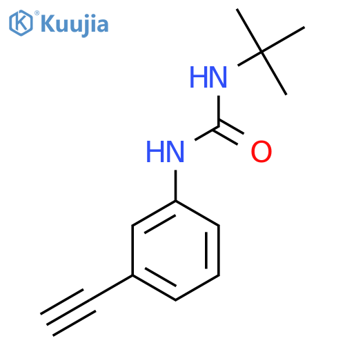 3-Tert-butyl-1-(3-ethynylphenyl)urea structure
