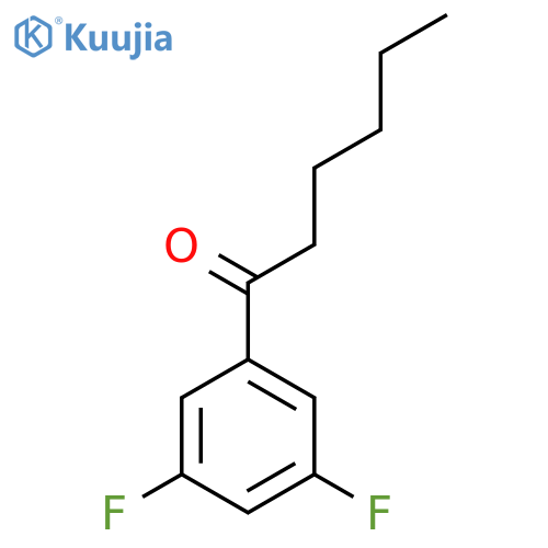1-(3,5-Difluorophenyl)hexan-1-one structure