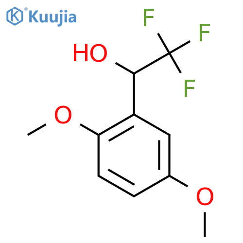 1-(2,5-dimethoxyphenyl)-2,2,2-trifluoroethan-1-ol structure