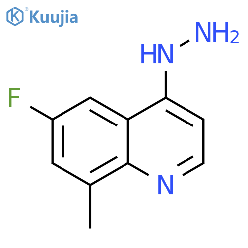 6-FLUORO-4-HYDRAZINYL-8-METHYLQUINOLINE structure