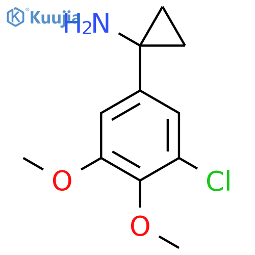 1-(3-chloro-4,5-dimethoxyphenyl)cyclopropan-1-amine structure