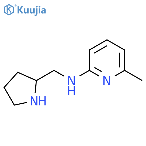 6-methyl-N-[(pyrrolidin-2-yl)methyl]pyridin-2-amine structure