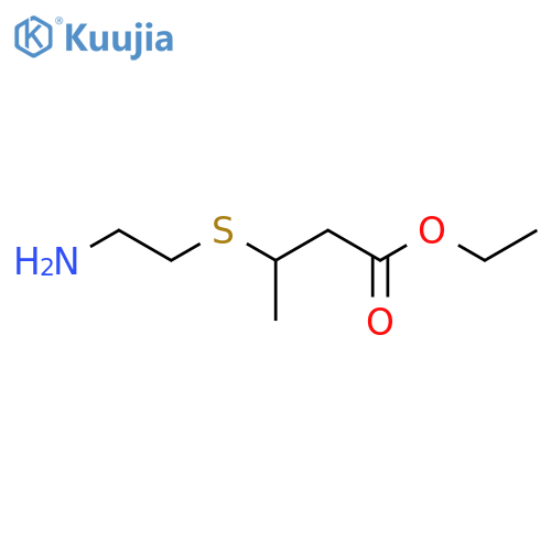 ethyl 3-(2-aminoethyl)sulfanylbutanoate structure