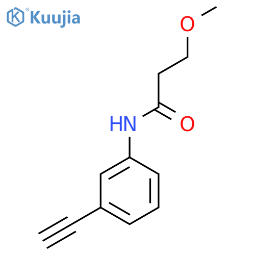 N-(3-ethynylphenyl)-3-methoxypropanamide structure