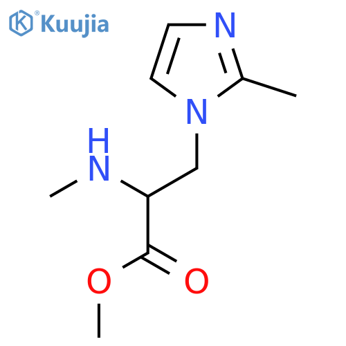 Methyl 3-(2-methyl-1h-imidazol-1-yl)-2-(methylamino)propanoate structure