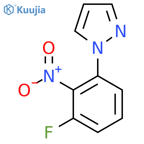 1-(3-Fluoro-2-nitrophenyl)-1H-pyrazole structure