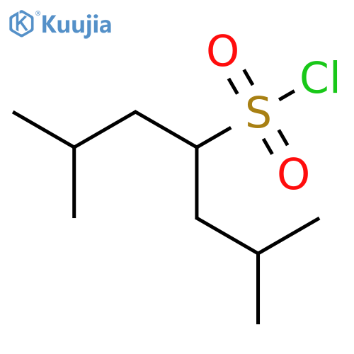 2,6-Dimethylheptane-4-sulfonyl chloride structure