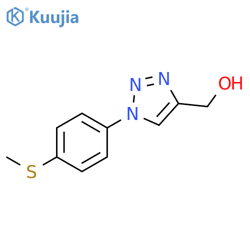 {1-[4-(methylsulfanyl)phenyl]-1H-1,2,3-triazol-4-yl}methanol structure