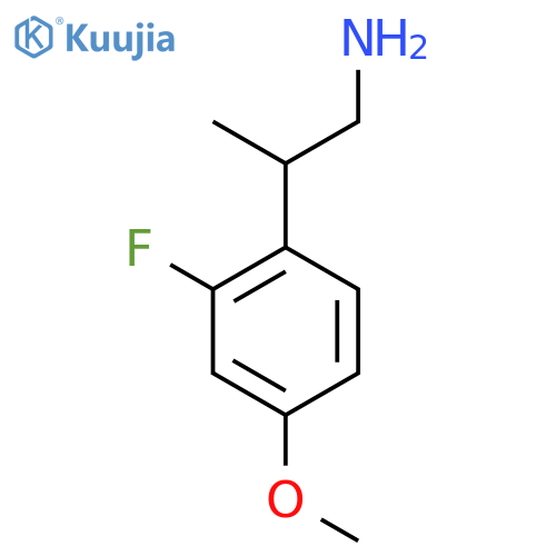 2-(2-fluoro-4-methoxyphenyl)propan-1-amine structure