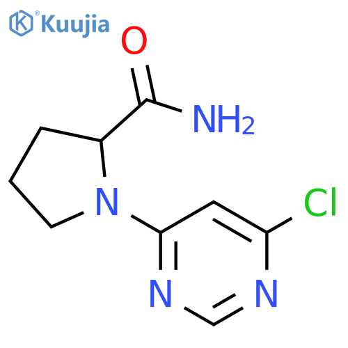 1-(6-chloropyrimidin-4-yl)pyrrolidine-2-carboxamide structure