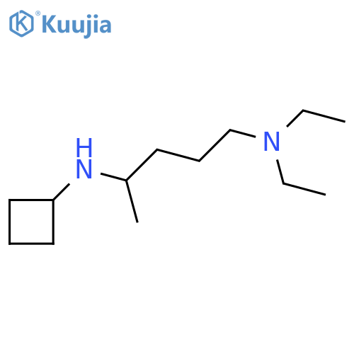 N-[5-(diethylamino)pentan-2-yl]cyclobutanamine structure