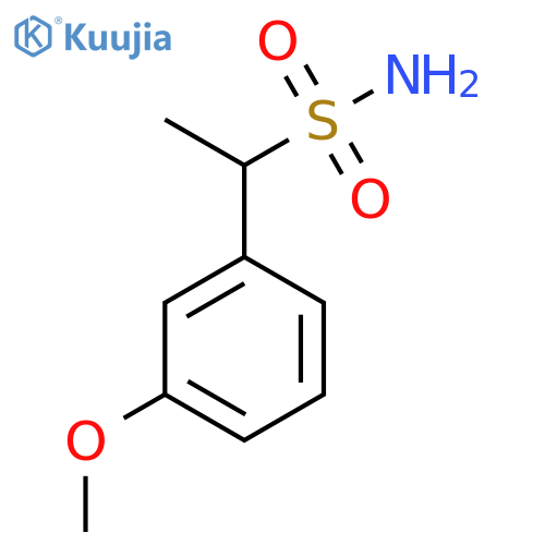 1-(3-Methoxyphenyl)ethane-1-sulfonamide structure