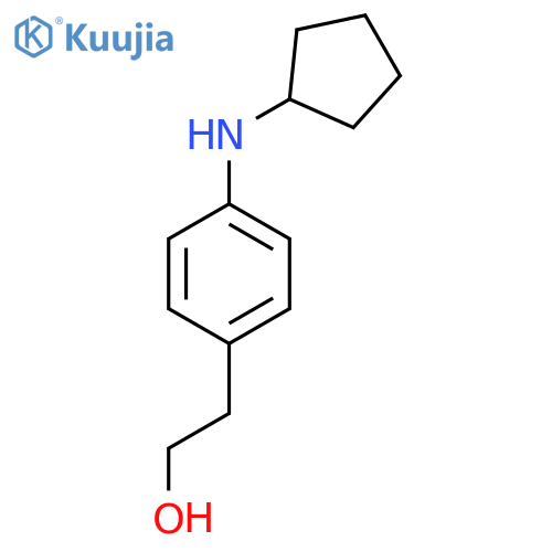 2-4-(cyclopentylamino)phenylethan-1-ol structure