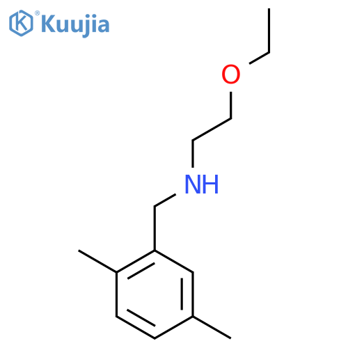 (2,5-dimethylphenyl)methyl(2-ethoxyethyl)amine structure