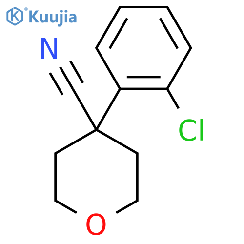 4-(2-chlorophenyl)oxane-4-carbonitrile structure