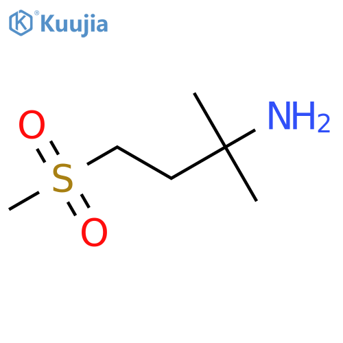4-Methanesulfonyl-2-methylbutan-2-amine structure