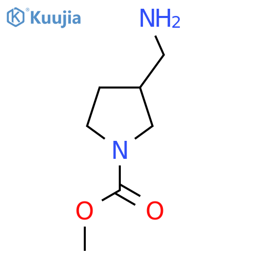 Methyl 3-(aminomethyl)pyrrolidine-1-carboxylate structure