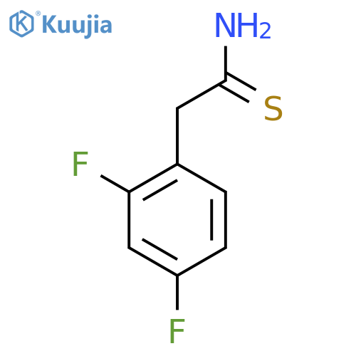 2-(2,4-Difluorophenyl)ethanethioamide structure
