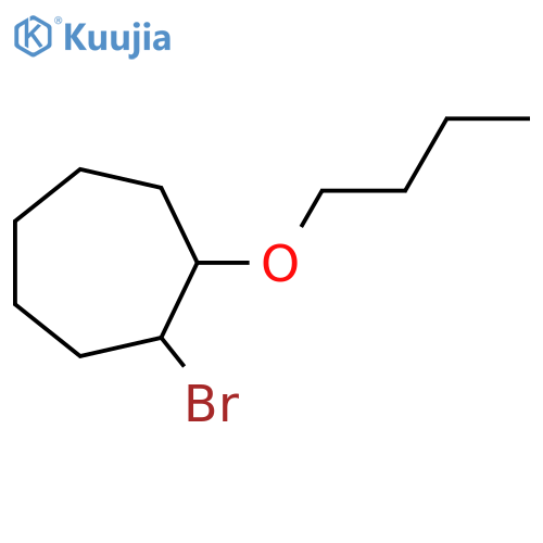1-bromo-2-butoxycycloheptane structure