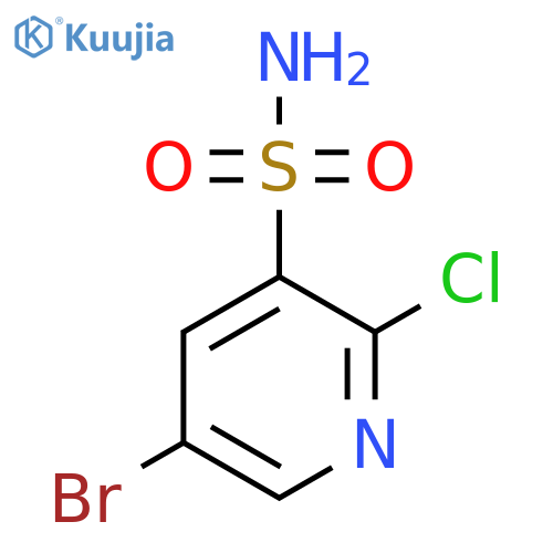 5-Bromo-2-chloropyridine-3-sulfonamide structure