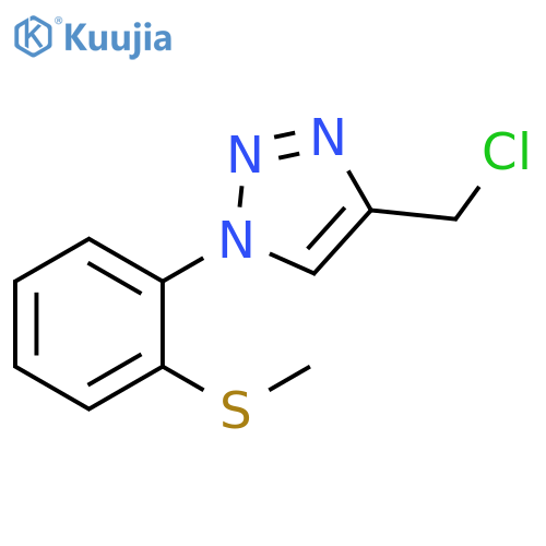4-(chloromethyl)-1-[2-(methylsulfanyl)phenyl]-1H-1,2,3-triazole structure