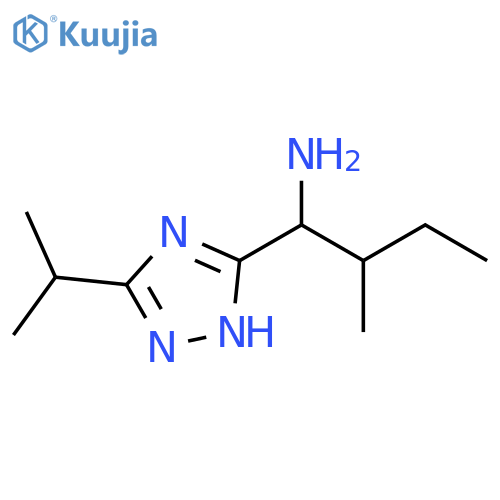 1H-1,2,4-Triazole-5-methanamine, 3-(1-methylethyl)-α-(1-methylpropyl)- structure