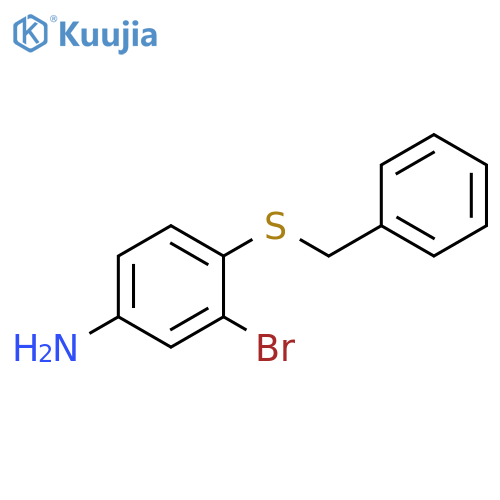 4-(benzylsulfanyl)-3-bromoaniline structure