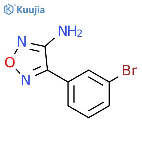 4-(3-bromophenyl)-1,2,5-oxadiazol-3-amine structure
