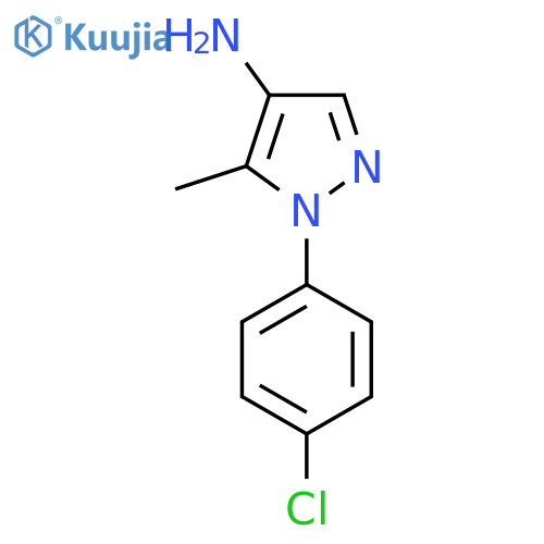 1-(4-chlorophenyl)-5-methyl-1H-pyrazol-4-amine structure