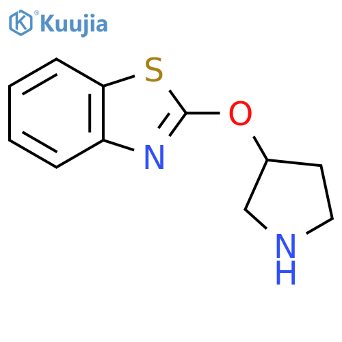 2-(Pyrrolidin-3-yloxy)-1,3-benzothiazole structure