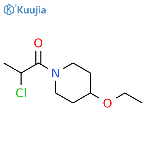 2-chloro-1-(4-ethoxypiperidin-1-yl)propan-1-one structure