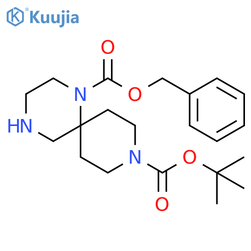 1-benzyl9-tert-butyl1,4,9-triazaspiro5.5undecane-1,9-dicarboxylate structure