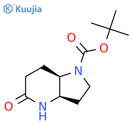 rac-tert-butyl (3aR,7aR)-5-oxo-octahydro-1H-pyrrolo3,2-bpyridine-1-carboxylate, cis structure